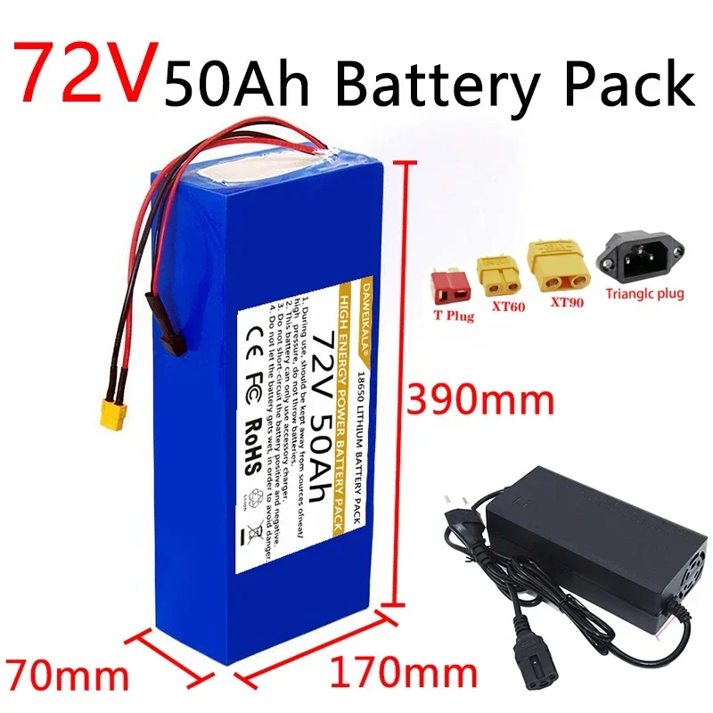 72V 18650 Battery pack 50Ah Hi - 60V 30Ah Electric Scooter Battery recension och pris