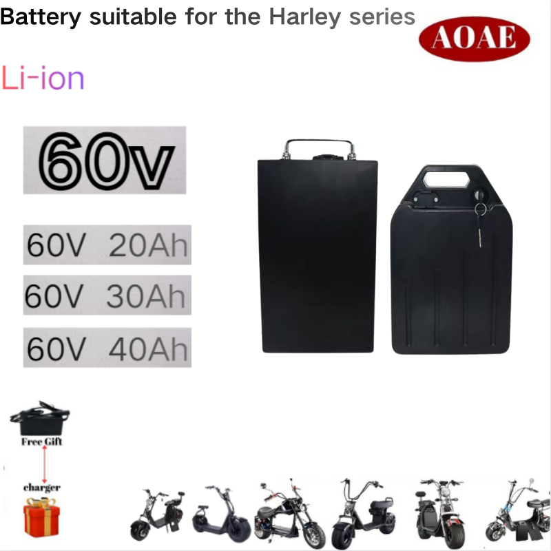 For Harley Battery 60V 20Ah 30 - 60V 30Ah Electric Scooter Battery recension och pris